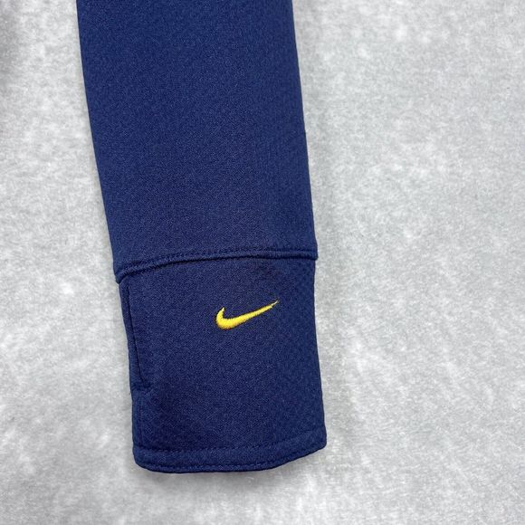 Vintage Nike Sweatshirt Womens Size Medium Navy Blue West Virginia Half Zip 1765 - Picture 8 of 13